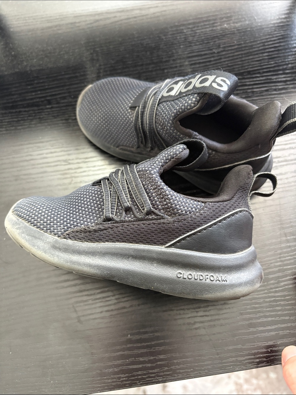 adidas Black Cloudfoam Knit Casual Sneakers